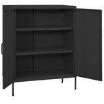 vidaXL Armoire de rangement Anthracite 80x35x101 5 cm Acier