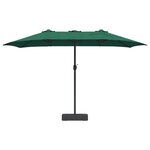 vidaXL Parasol de jardin Vert 385 x 209 x 244 cm Polyester