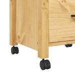 vidaXL Chariot de cuisine MONZA 48x40x90 cm bois massif de pin