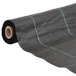 vidaXL Membrane anti-mauvaises herbes noir 4x25 m PP