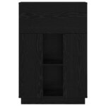 vidaXL Bureau Chêne noir 71.5 x 31.5 x 106.5 cm Bois d'ingénierie