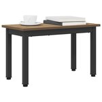 vidaXL Table basse Chêne artisan 60 x 30 x 36 cm Bois d'ingénierie
