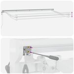 vidaXL Auvent Rétractable Vert et blanc 400x200 cm