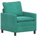 vidaXL Canapé Turquoise 76 x 81 x 87 5 cm Velours