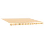 vidaXL Auvent rétractable électrique Orange et Blanc 4 5 × 3 m