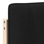 vidaXL Tête de lit capitonnée Marron et Noir 160 cm Pin massif
