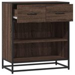 vidaXL Buffet chêne marron 68x35x76 cm bois d'ingénierie