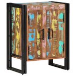 vidaXL Cabinet à chaussures Multicolore Bois massif de récupération