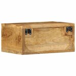 vidaXL Meubles TV muraux 2 Pièces bois de manguier massif brut