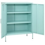 vidaXL Armoire de rangement Vert menthe 80x35x101 5 cm Acier