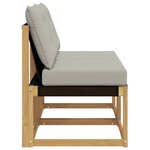 vidaXL 2 pc Sofa de milieu extérieur Blanc