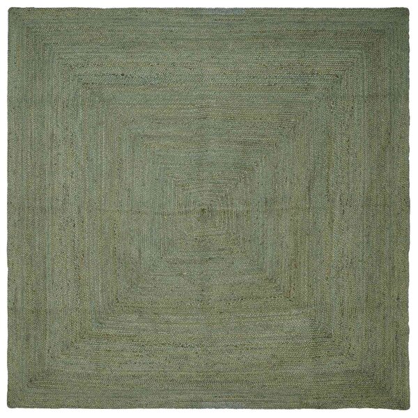 vidaXL Tapis de surface Carré Vert olive 300 x 300 cm Jute