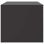vidaXL Table basse noir 67x50x44 cm acier