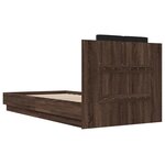 vidaXL Cadre de lit avec tête de lit chêne marron 75x190 cm
