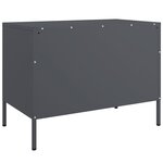 vidaXL Meuble TV anthracite 68x39x50 5 cm acier