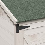 vidaXL Abri de jardin Blanc 106 x 56 x 176 5 cm Bois d'ingénierie