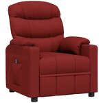 vidaXL Fauteuil Rouge bordeaux Tissu