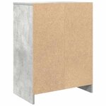 vidaXL Buffet gris béton 57x34x76 cm bois d'ingénierie