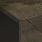 vidaXL Tables de chevet 2 Pièces noir 40x33x46 cm bois de manguier solide