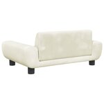 vidaXL Canapé pour enfants crème 70x45x33 cm velours