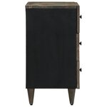 vidaXL Table de chevet gris clair 50x33x60 cm bois de manguier massif