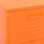 vidaXL Armoire de rangement Orange 42 5x35x101 5 cm Acier