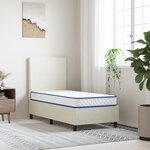 vidaXL Matelas en mousse à mémoire de forme blanc 80x160x17 cm doux