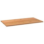 vidaXL Dessus de table marron clair bois chêne massif rectangulaire