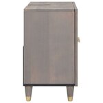 vidaXL Armoire d'évier Gris 62 x 33 x 58 cm Bois de mangue massif