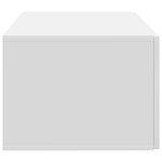 vidaXL Meuble TV mural Blanc 59 5 x 41 x 30 cm Bois d'ingénierie