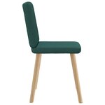 vidaXL Chaises à manger lot de 6 vert foncé tissu