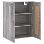 vidaXL Armoire murale sonoma gris 69 5x34x90 cm bois d'ingénierie