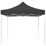 vidaXL Tente de réception pliable Aluminium 3 x 3 m Anthracite