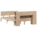 vidaXL Lit bibliothèque sans matelas 140x200 cm bois massif de pin