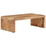 vidaXL Table basse 110x55x35 cm bois massif d'acacia