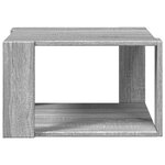 vidaXL Table basse sonoma gris 51 5x51 5x30 cm bois d'ingénierie