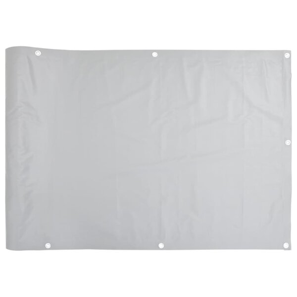 vidaXL Écran d'intimité de balcon gris 1000x120 cm PVC
