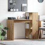 vidaXL Bureau d'écriture Chêne artisan Panneau de particules Moyen
