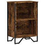 vidaXL Bibliothèque chêne fumé 50x31x74 5 cm bois d'ingénierie