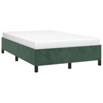 vidaXL Cadre de lit vert foncé 120x190 cm velours