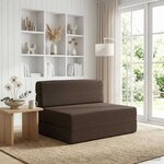 vidaXL Canapé-lit pliable Taupe 70 x 72 x 60 cm Tissu