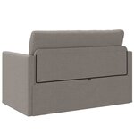 vidaXL Canapé-Lit 110cm Taupe tissu