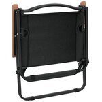 vidaXL Chaises de camping lot de 2 Noir 54x43x59 cm Tissu Oxford