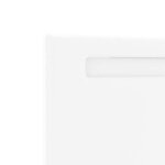 vidaXL Tête de lit avec des lumières à LED Blanc 160 cm PVC