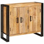 vidaXL Buffet Marron 80 x 33 x 70 cm bois de manguier massif