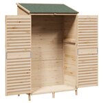 vidaXL Abri de jardin Naturel 106 x 56 x 176 5 cm Bois de Sapin Massif