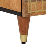 vidaXL Table de chevet 50x33x62 cm Bois de manguier solide