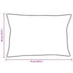 vidaXL Oreiller Blanc 50 x 75 cm 130gsm 100  coton