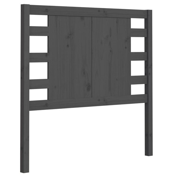 vidaXL Tête de lit Gris 106x4x100 cm Bois massif de pin