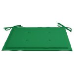 vidaXL Chaises de jardin lot de 4 avec coussins Bois de teck massif